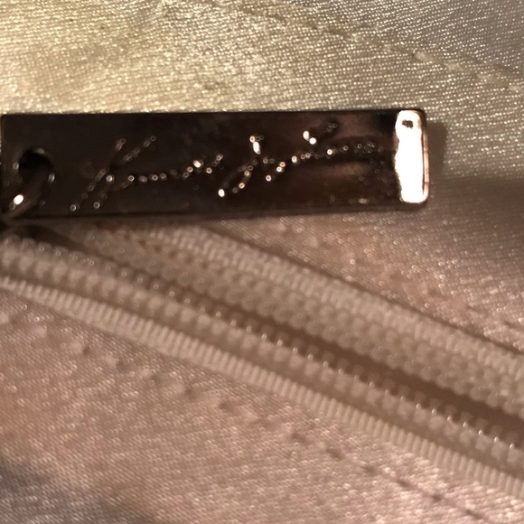 Pearl Leather Clutch with Crystal Snake accent - Picture 7 of 11